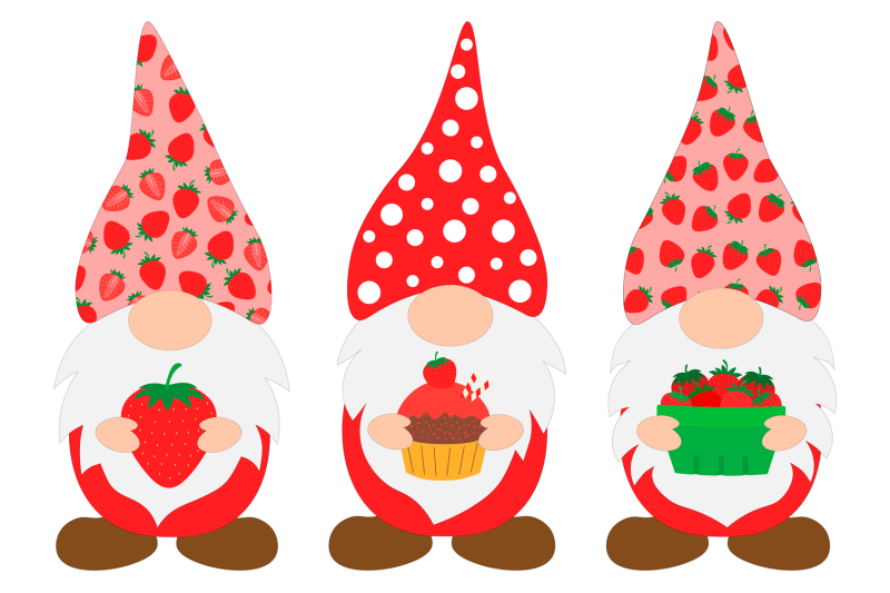 gnomes-strawberry-sublimation-gnomes-strawberry-svg