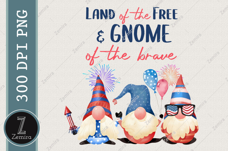 4th-of-july-gnome-brave-usa-sublimation