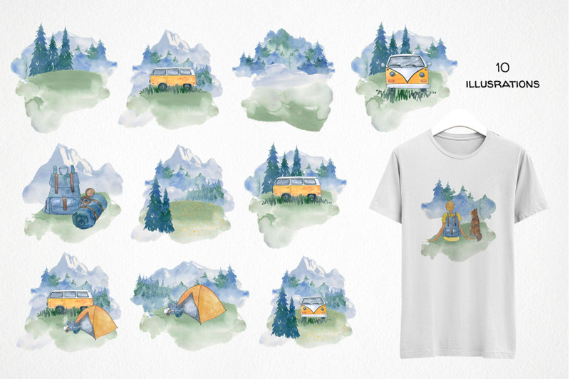 camping-png-watercolor-travel-clipart-mountain-landscape-clip-art