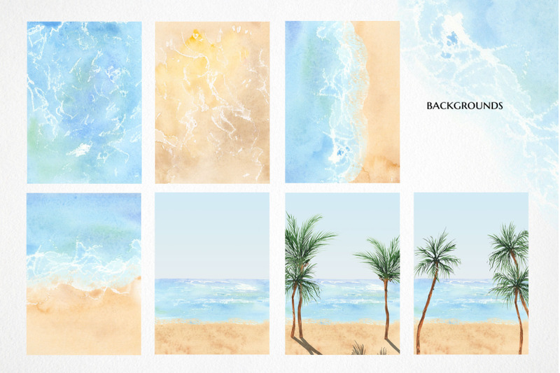 watercolor-beach-clipart-surf-travel-clip-art-summer-trip-palm-tree