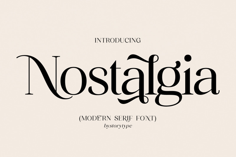 nostalgia-typeface