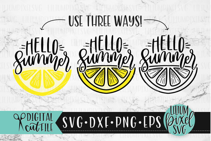 hello-summer-lemon-half-round-frame-summer-svg