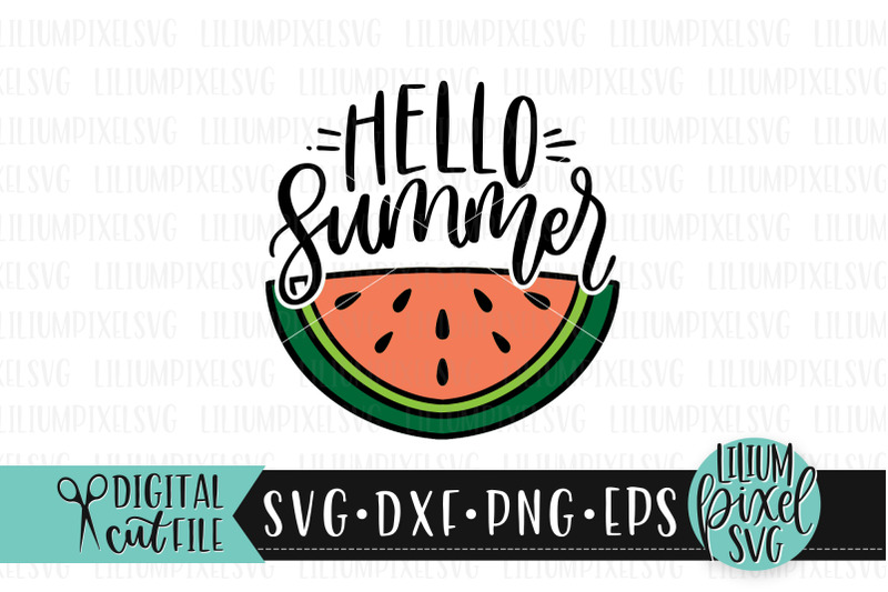 hello-summer-watermelon-half-round-frame-summer-svg
