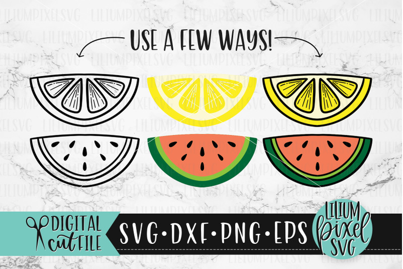 lemon-and-watermelon-slices-summer-fruit-svg