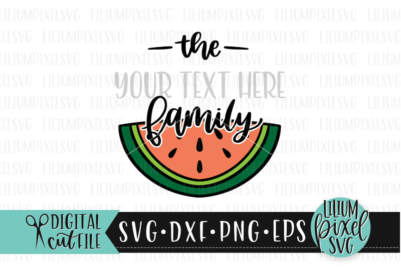the-family-watermelon-half-round-frame-summer-svg