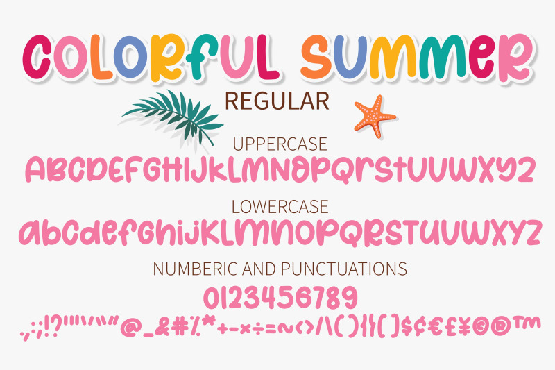 colorful-summer-bold-sans-family-font