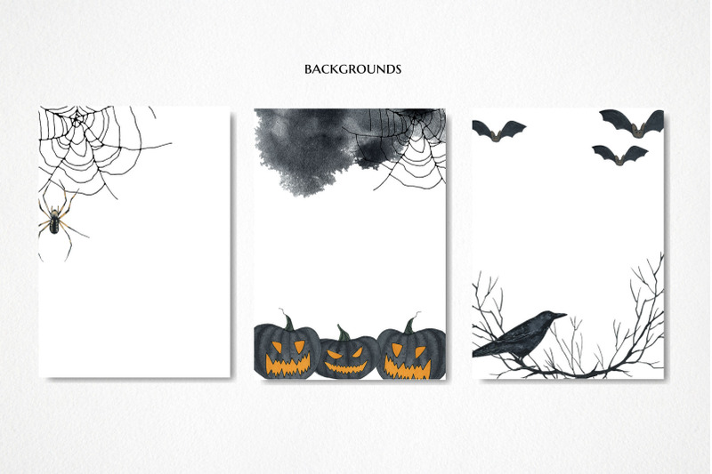 halloween-fall-clipart-watercolor-pumpkin-clip-art-kawaii-ghost-png
