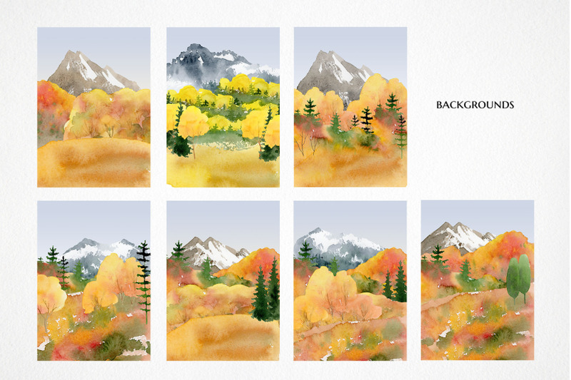 watercolor-fall-mountain-clipart-landscape-background-png-clipart