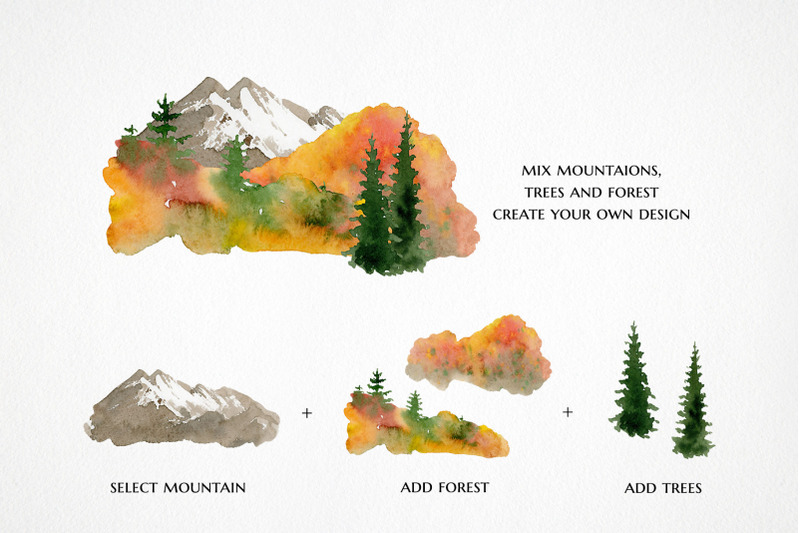 watercolor-fall-mountain-clipart-landscape-background-png-clipart