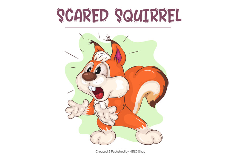 scared-cartoon-squirrel-sublimation-shirt