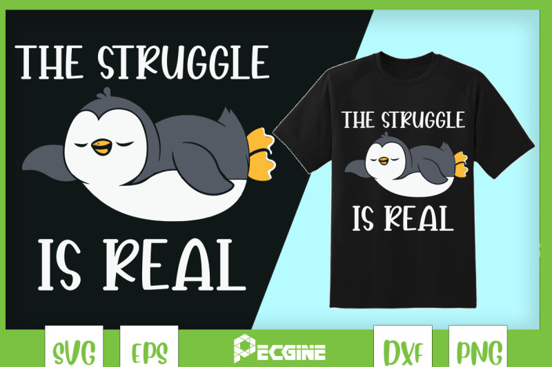 tired-lazy-penguin-the-struggle-is-real