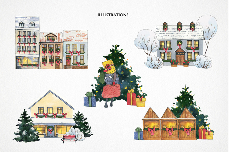 christmas-house-clipart-watercolor-winter-city-scene-creator