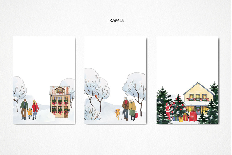 christmas-house-clipart-watercolor-winter-city-scene-creator