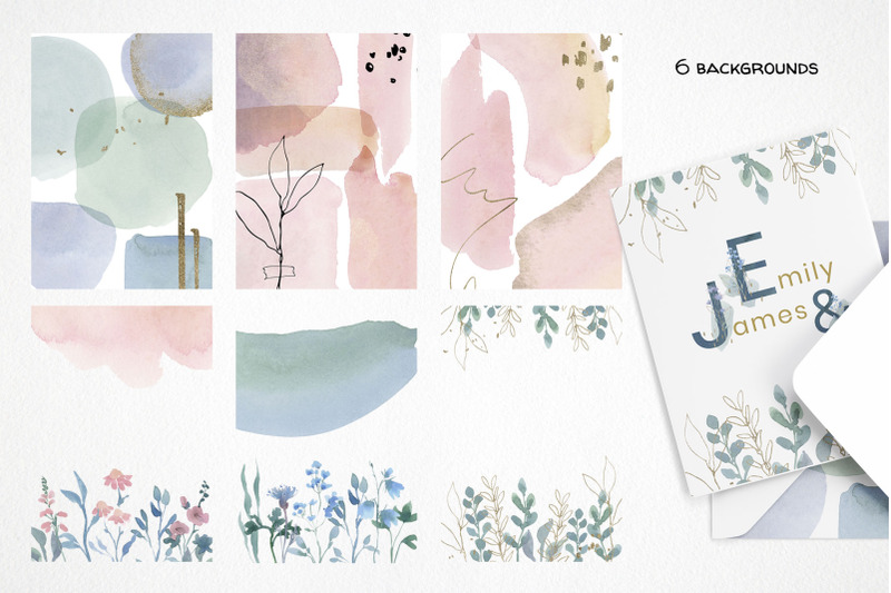 watercolor-wildflower-clipart-pink-blue-flower-wedding-invitation
