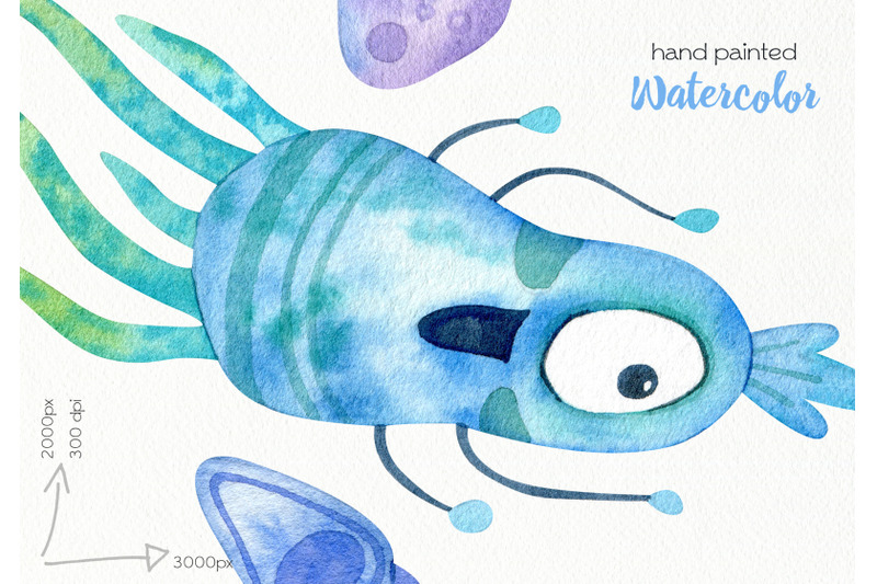 watercolor-monsters-clipart-png-files