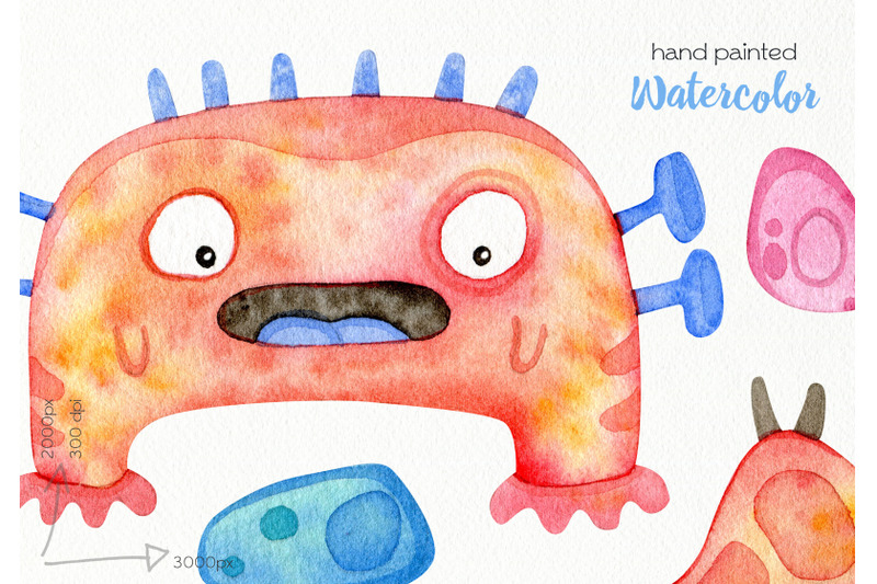 watercolor-monsters-clipart-png-files