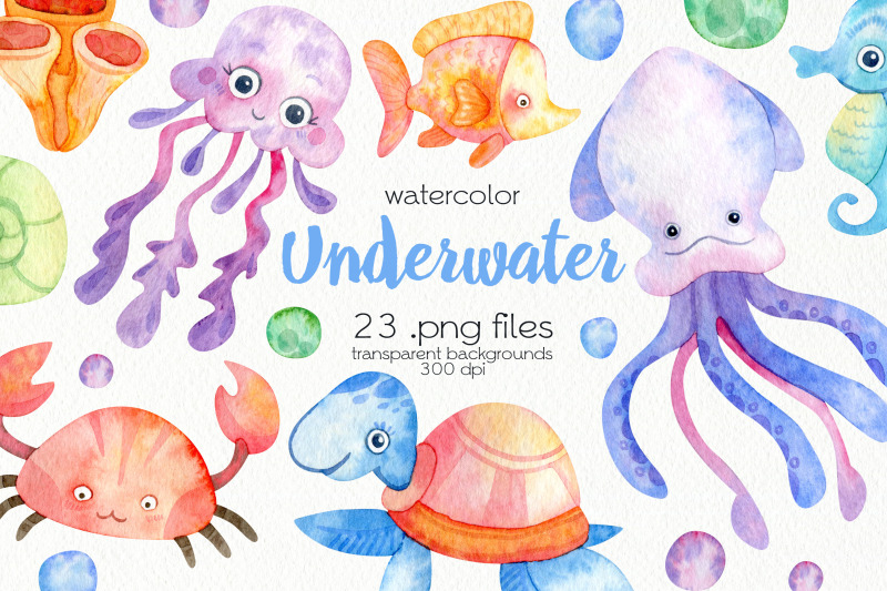 watercolor-underwater-clipart-png-files