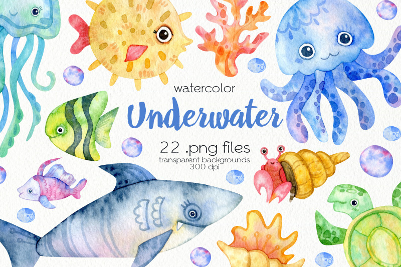 watercolor-underwater-clipart-png-files