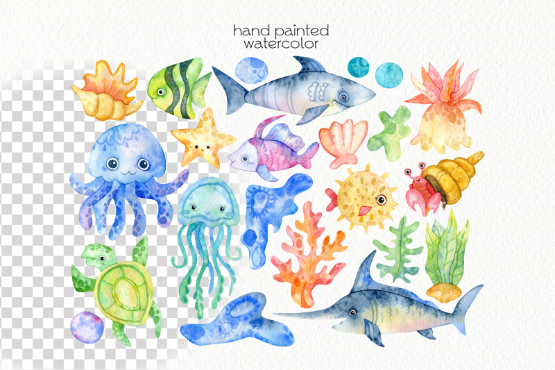 watercolor-underwater-clipart-png-files