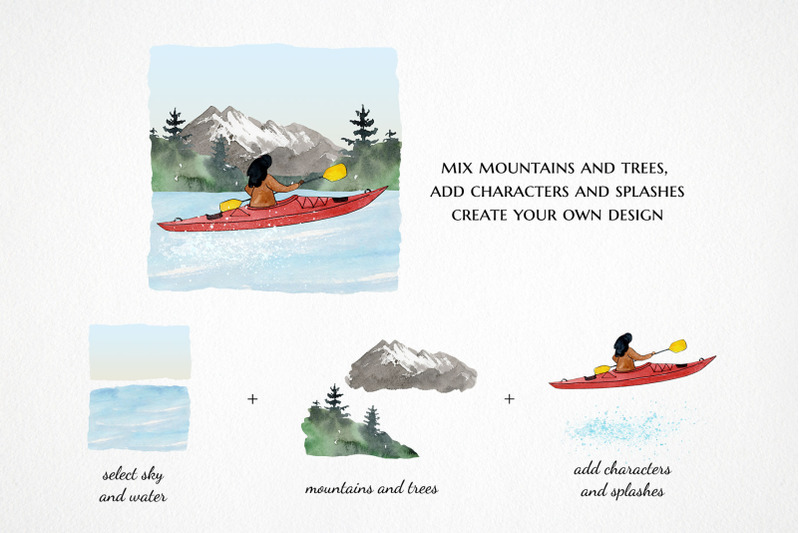 mountain-lake-clipart-watercolor-summer-camp-scene-creator-clip-art