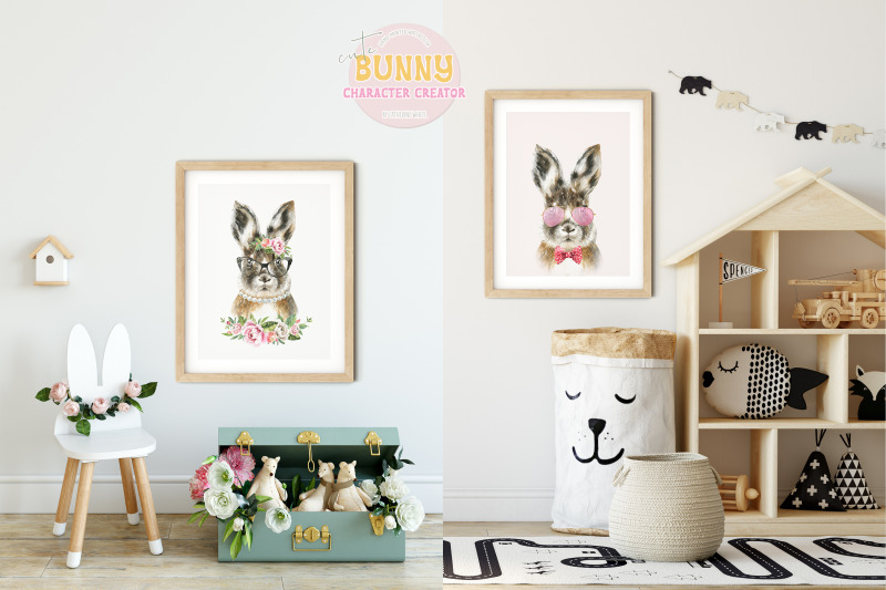 bunny-character-creator-watercolor-rabbit-illustration-clipart-easter