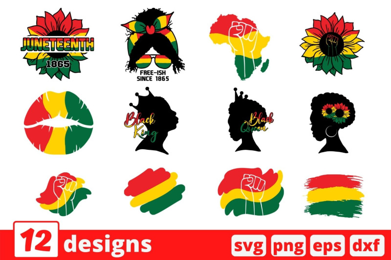 juneteenth-keychain-svg-bundle