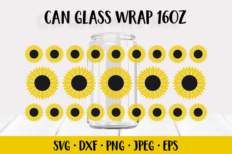 sunflower-can-glass-wrap-template-svg-beer-glass-can-wrap