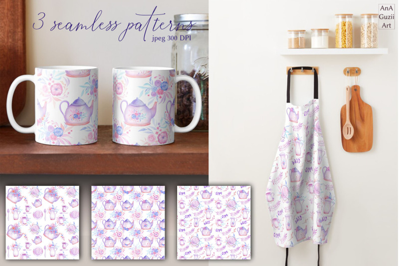 tea-party-seamless-pattern