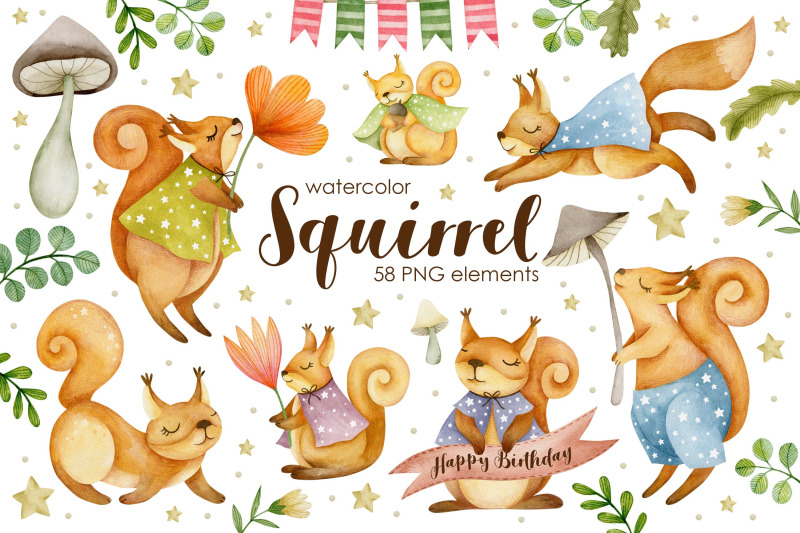 watercolor-squirrel-clipart