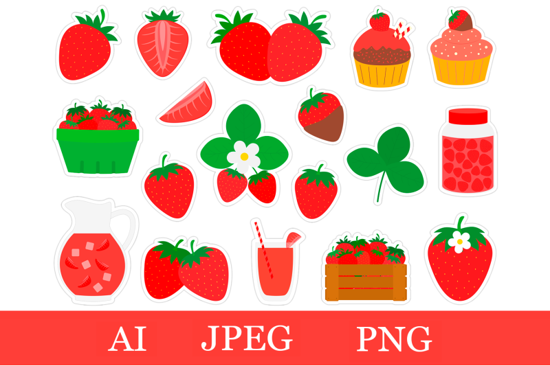 strawberry-stickers-png-strawberry-stickers-printable