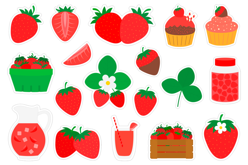 strawberry-stickers-png-strawberry-stickers-printable