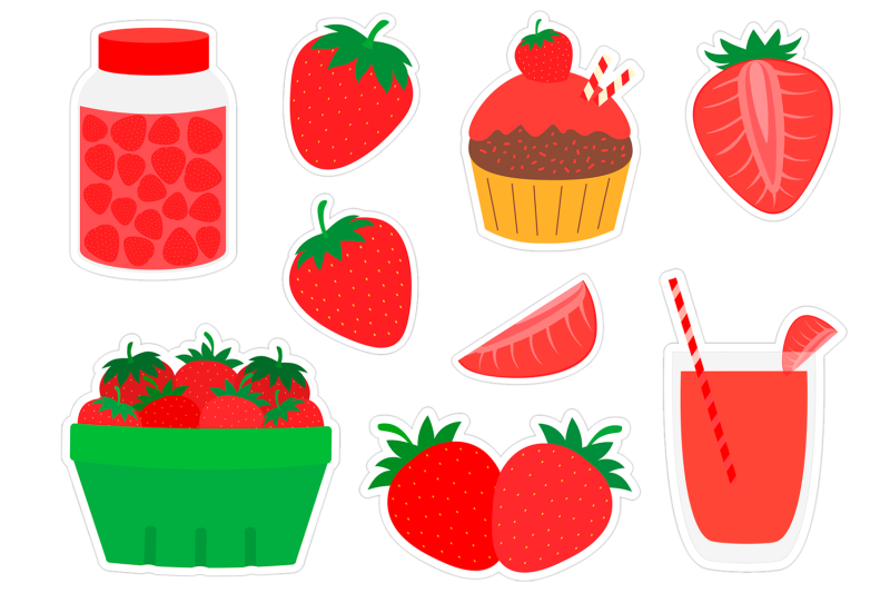 strawberry-stickers-png-strawberry-stickers-printable