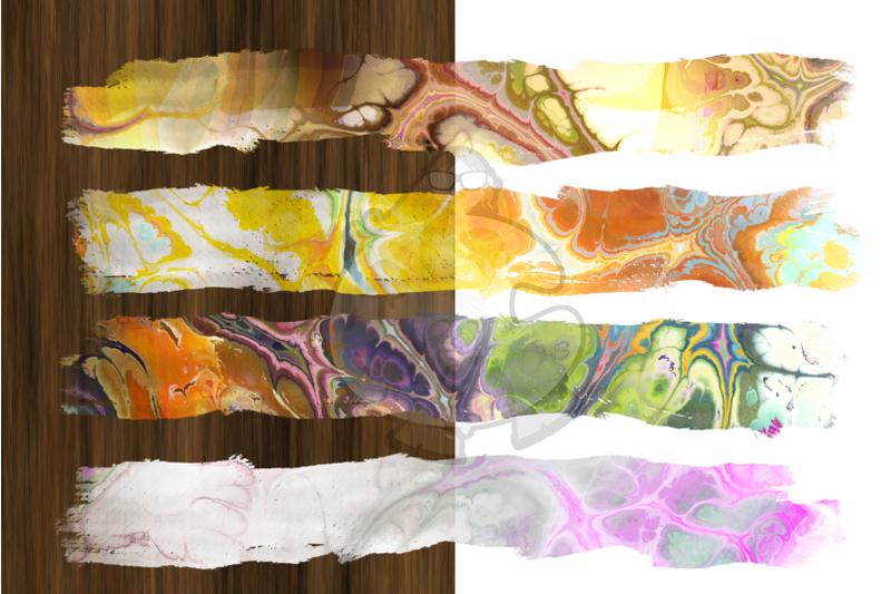 funky-marble-watercolor-brush-strokes-transparent-png-files