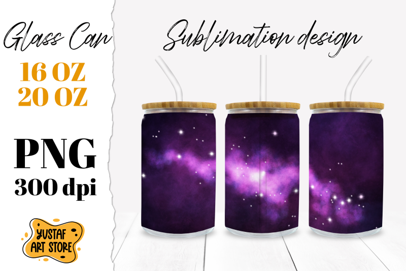 galaxy-libbey-glass-can-sublimation-design-png