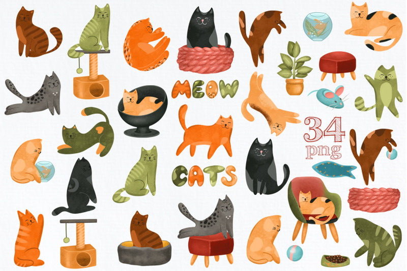 funny-cats-clipart