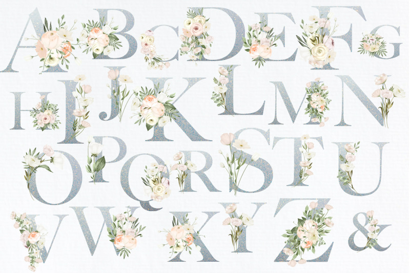 white-flowers-wedding-alphabet