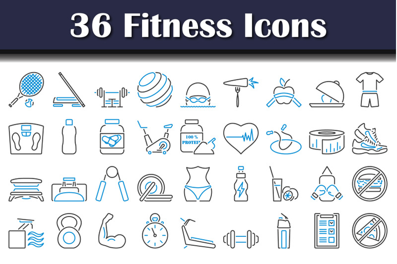 fitness-icon-set