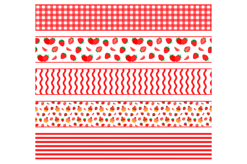 strawberry-seamless-ribbons-red-ribbons-templates