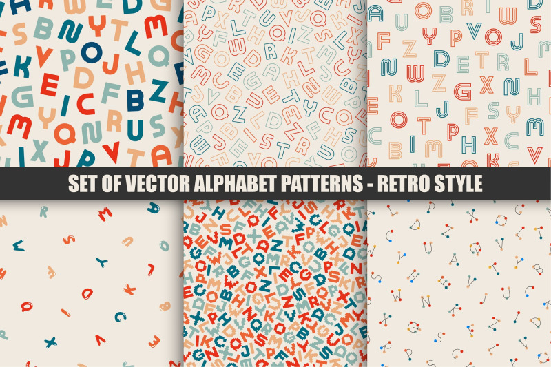 color-alphabet-retro-patterns
