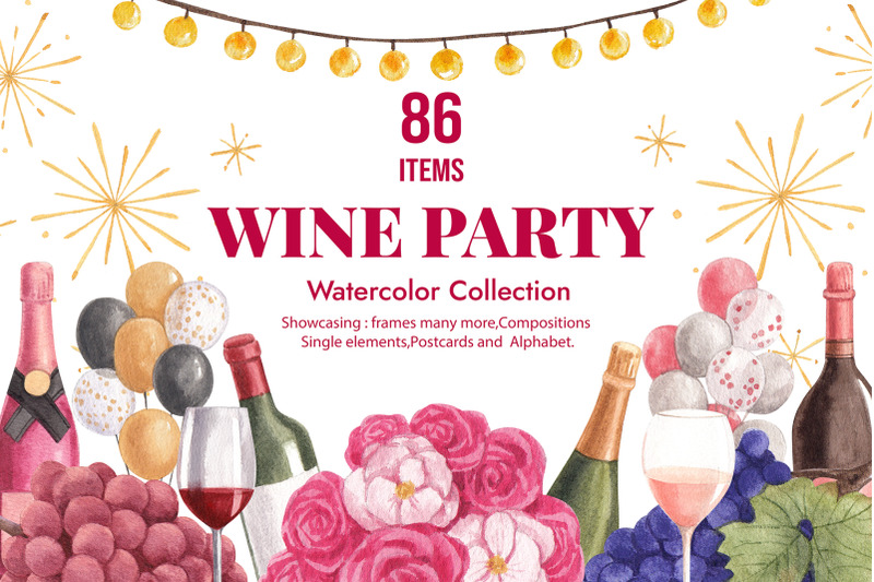 wine-party-dance-watercolor