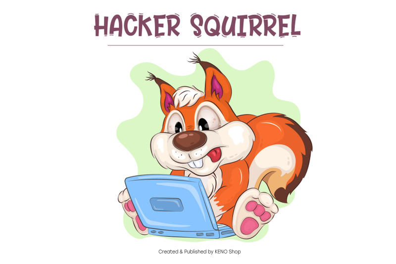 cartoon-squirrel-hacker-sublimation-shirt