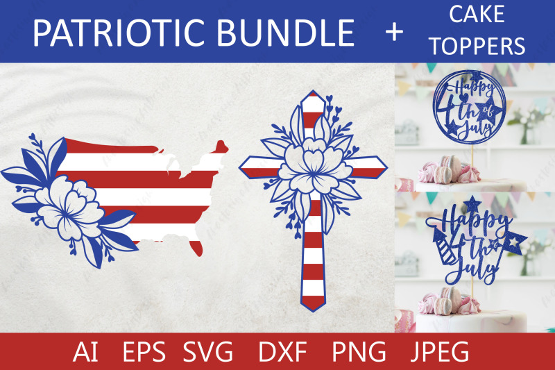 4th-of-july-bundle-usa-map-patriotic-cross-cake-topper