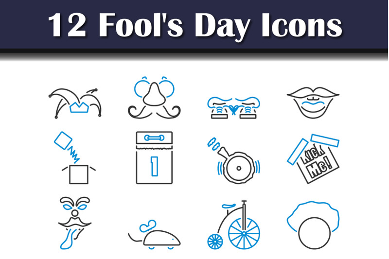 fool-039-s-day-icon-set