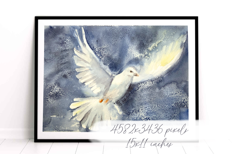 white-dove-watercolor-print