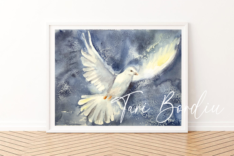 white-dove-watercolor-print