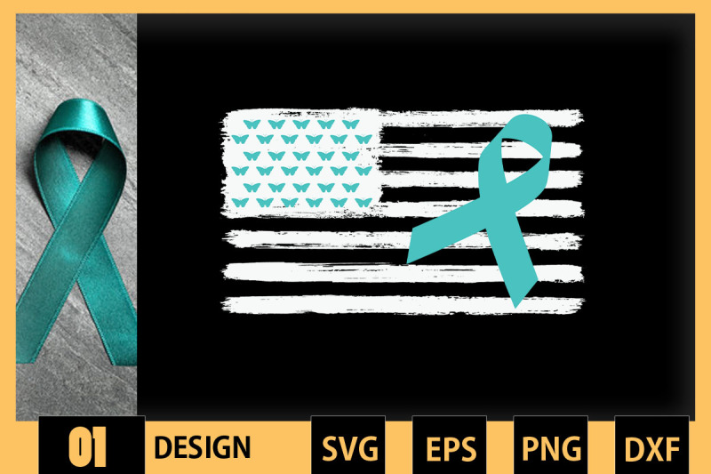 ptsd-teal-ribbon-distressed-us-flag