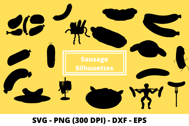 sausage-cut-file-svg