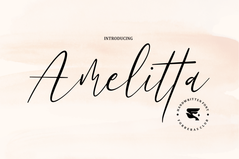 amelitta-handwritten-font