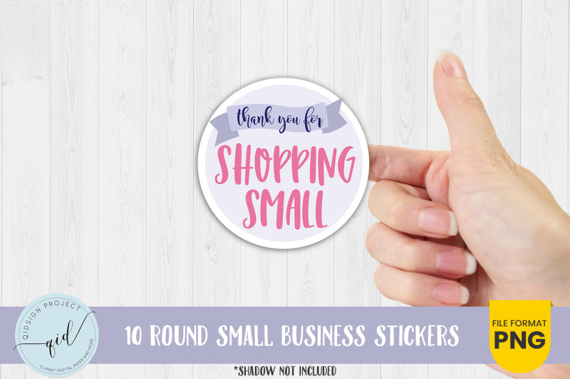 10-sets-of-round-small-business-stickers-personal-stickers