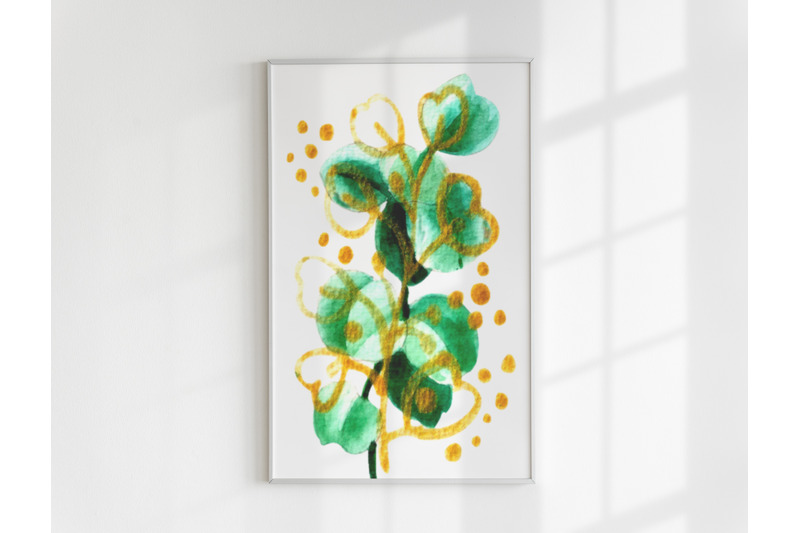 watercolor-golden-leaves-collection